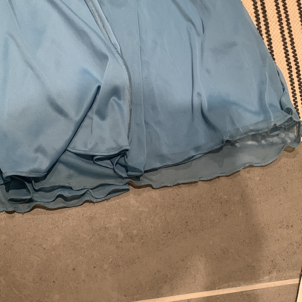 Azazie Hazel Steel Blue Dress in Size A0 - Picture 12 of 12
